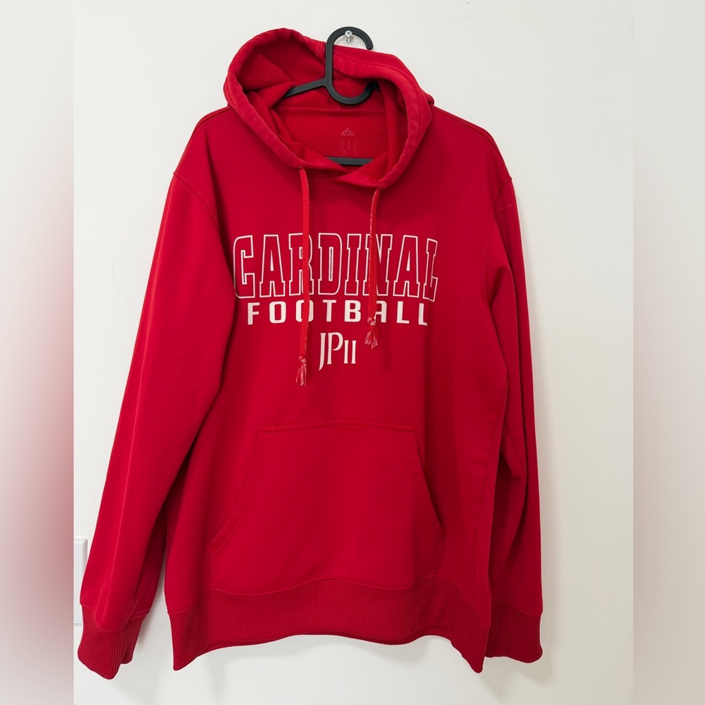 red Stanford Cardinal football pullover hoodie